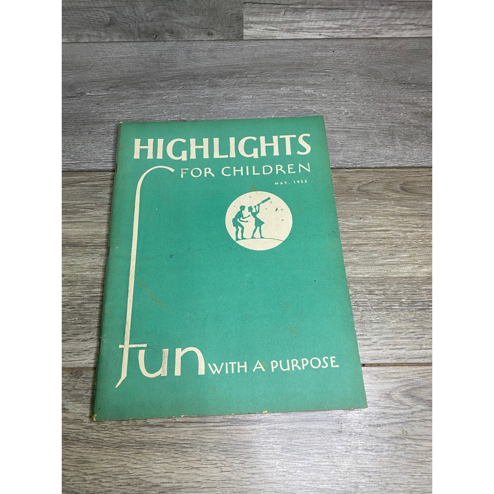 Vintage Highlights for Children Magazine May 1953 Fun with a Purpose Vol 8 No 5